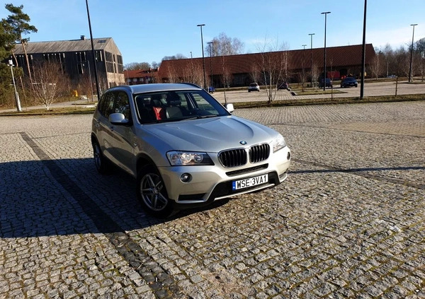 BMW X3 cena 49900 przebieg: 137000, rok produkcji 2011 z Trzciel małe 407